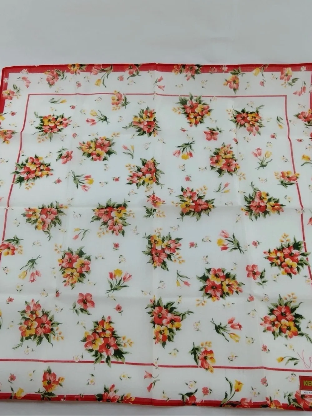 Kenzo Kids Floral Handkerchiefs - Blue, Red, Pink
